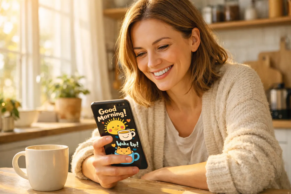 Good Morning Stickers for WhatsApp and Telegram